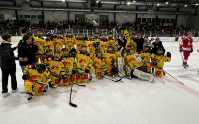 Bennet Otten mit dem Krefelder EV bei den Play-Offs